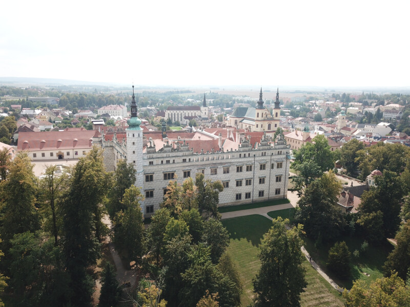 zámek letecky od severu zámek letecky od severu